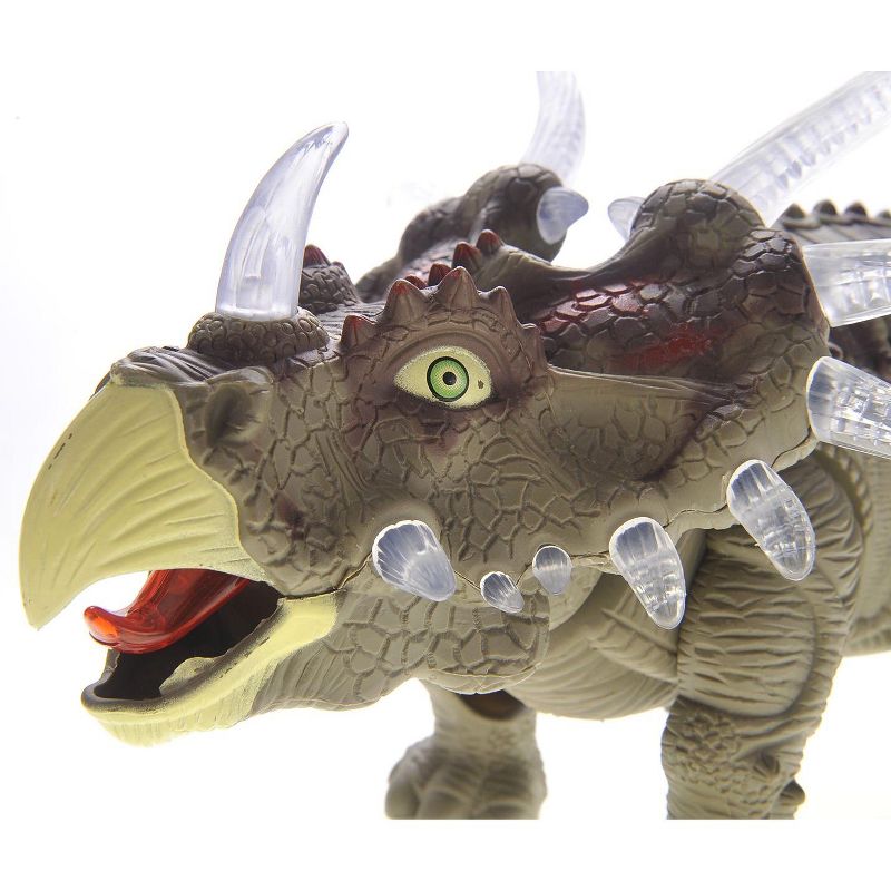 Ready! Set! Play! Link Walking Triceratops Dinosaur Toy With Lights And Sounds (Green), 1 of 6