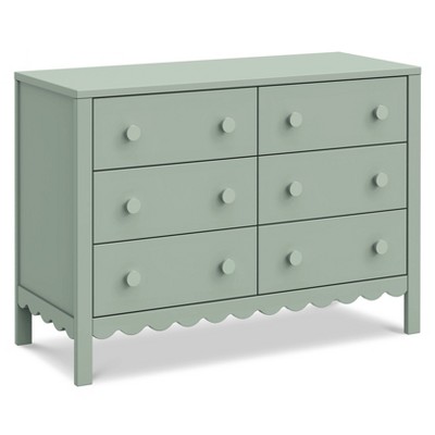 DaVinci Sammy Scallop 6 Drawer Dresser - Light Sage
