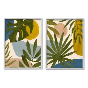 Stupell Industries Tropical Bohemian Plant Leaves Black Framed Giclee Art - 1 of 4