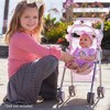 Adora Pastel Pink Heart Baby Doll Stroller with Umbrella Shade & Ruffle Trim - 2 of 4