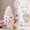 Yaheetech 4.5Ft/6Ft/7.5Ft/9Ft/12Ft Pre-lit Spruce Artificial Christmas Tree with 150 Incandescent Warm White Lights - 4 of 4