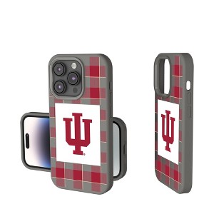 NCAA Big Ten Universities Plaid Soft Touch Cell Phone Case for Apple iPhone - 1 of 4