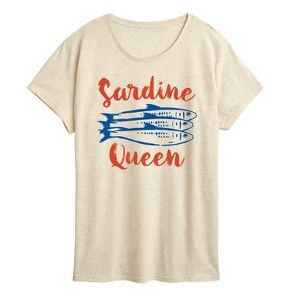 Women's - Instant Message - Sardine Queen Short Sleeve Graphic T-Shirt - 1 of 4