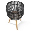 Casafield Planter Basket with Stand, Floor Planter with Wood Legs, Large Plant Pot Cover with Liner - 2 of 4