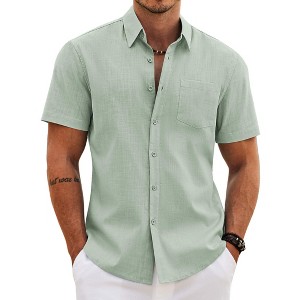 summer dress shirts men PETCDIM Short Sleeve Business for Wrinkle Free Casual Button Down Formal Shirts Regular Fit Beach Hawaiian Guayabera Shirt Black : Clothing, Shoes & Jewelry Loose fit silhouette Button Up Mens Tall Casual