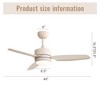 HOMLUX 46" Ceiling Fan with Light & Remote Control & Timer Quiet Fan for Kitchen - 3 of 4