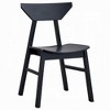 Royal Hampton 4pc Dining Side Chair Set, Low Curved Back, Scandinavian Black - 2 of 4
