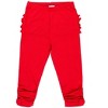 RuffleButts Toddler Girls Ruched Bow Leggings - 2 of 4
