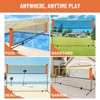 PLAYAPUT 3-in-1 Adjustable Height Volleyball Badminton Pickleball Net Set , Orange - 2 of 4