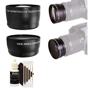 Vivitar 49mm 2X HD Multi-Coated Telephoto with Wide Angle Lens Kit for 49mm Thread Lens - 1 of 4