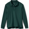 Lands' End School Uniform Kids Long Sleeve Interlock Polo Shirt - 2 of 4