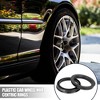 Unique Bargains Plastic 2.86inch OD Car Hub Centric Rings Wheel Bore Center Spacer Black 4 Pcs - 2 of 4