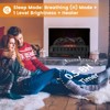 Gymax 26 Inche Infrared Quartz Electric Fireplace Log Heater with Realistic Pinewood Ember Bed Electric Fireplace Heater Insert - 4 of 4