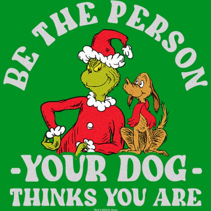 Boy's Dr. Seuss The Grinch Christmas Be the Person T-Shirt, 2 of 5
