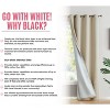HLC.ME Dakota 100% Blackout Thick Thermal Insulated Energy Efficient Heat Blocking Curtains Grommet Panels, Set of 2 - 3 of 4