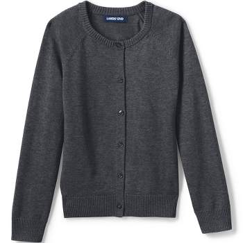 Lands' End School Uniform Kids Cotton Modal Cardigan Sweater