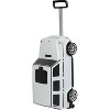 Best Ride on Cars Mercedes G Class Convertible Carry On Suitcase - White - 4 of 4