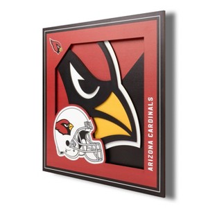 NFL Arizona Cardinals 3D Logo Series Wall Art - 12"x12" - 1 of 4