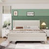 Bed Frame, Corduroy Upholstered Queen Bed Frame with Wingback Headboard, No Box Spring Needed, Solid Wooden Slats, Noise Free - 4 of 4