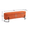 NicBex Storage Ottoman Bench for Bedroom,Storage Bench with Solid Wood Frame and Sturdy Metal Legs,Ottoman for Living Room,Bedroom,Entryway - 3 of 4