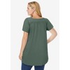 Woman Within Plus Size Embroidered Square Neck Tunic - 3 of 4