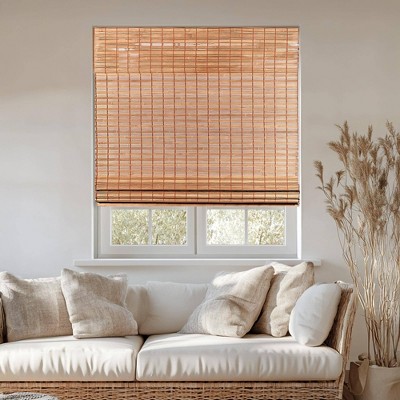 Squirrel Brown Cordless Bamboo Roman Shade 34"x48"