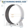 GustoWave 45" Cat Exercise Wheel – Large ABS Running Wheel with Pedometer for Indoor Cats & Small Animals, Weight Loss & Active Play - 3 of 4