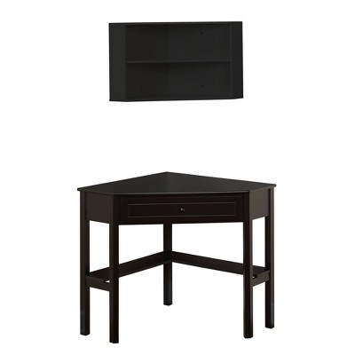 Costway Front Reception Counter Desk Checkout Office Desk with Open Shelf &  Lockable Drawer Black