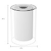 DORESshop 6 in. Height 3-Pack White Double Cylindrical Glass Lamp Shade 1 in. Fitter Width Vanity Pendant Flush Mount Light Shade - 2 of 4