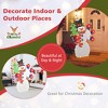 Costway 4 FT Christmas Snowman Lighted Decoration Waving Hand with 140 Pre-lit LED Lights - 4 of 4