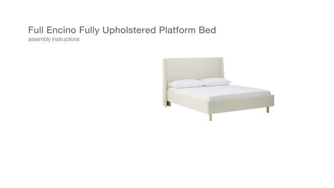 Encino Fully Upholstered Platform Bed - Threshold™ designed with Studio McGee, 2 of 14, play video