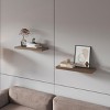 INFURNIC Decorative Wall Shelf Floating Shelf Set of 2 with Large Display Area for Modern Spaces Easy Installation, Brown, 9.8"*31.5"*1.5" - 2 of 4