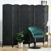 NicBex 5.6' Tall 6-panel Room Divider for Home, Folding Privacy Screen for Room Separation, Freestanding Wall Partition for Home & Office, Black - 3 of 4