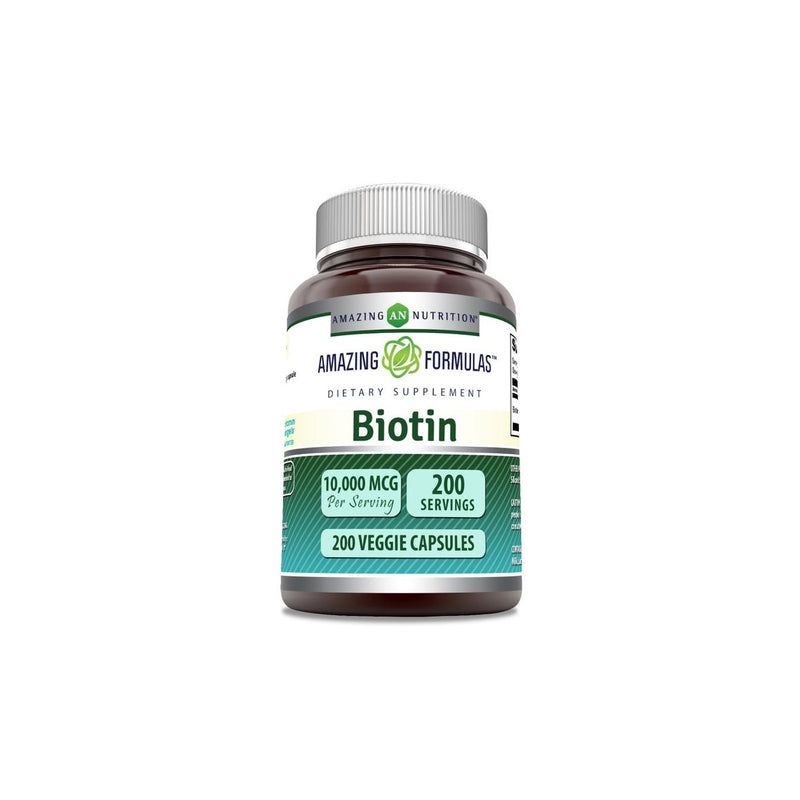 Amazing Formulas Biotin 10000 Mcg  200 Veggie Capsules, 1 of 2