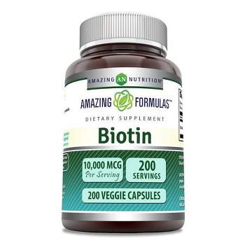Amazing Formulas Biotin 10000 Mcg  200 Veggie Capsules