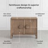 MH London Bobby 16" Farmhouse Solid Wood Sideboard with Storage - 4 of 4