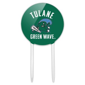 Tulane University Green Wave Acrylic Cake Topper Party Decoration for Wedding Anniversary Birthday Graduation - 1 of 4