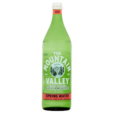 Mountain Valley Spring Water, Glass - 33.8 Fl Oz Bottle (pack Of 12)