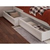 AFI Furnishings Twin XL Panel Platform Bed with Storage Drawers in White - 3 of 4