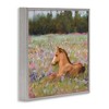 Stupell Industries Foal Horse Lounging Flower Meadow, 12" x 12" - 3 of 4