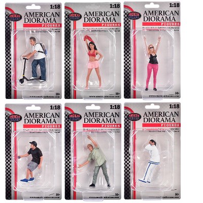 Figure18 Series 2 6 piece Figure Set for 1/18 Scale Models by American  Diorama