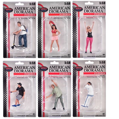 "Figure18 Series 2" 6 piece Figure Set for 1/18 Scale Models by American Diorama