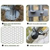Metal Chicken Coop Walk-in Poultry Cage with Water-Resident Cover , Large Chicken Run Pen with Spire Shaped Cage 6.5'L - 4 of 4