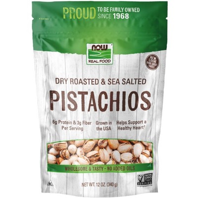 Pistachios Roasted and Salted by Now Foods  -  12 oz Nut