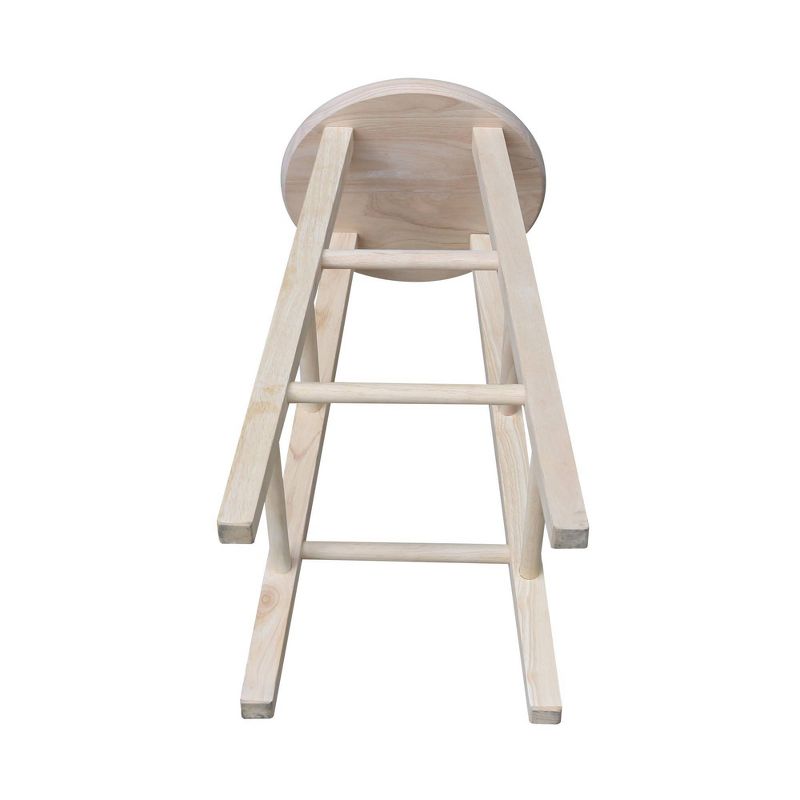 Round Top Barstool Unfinished - International Concepts, 6 of 10