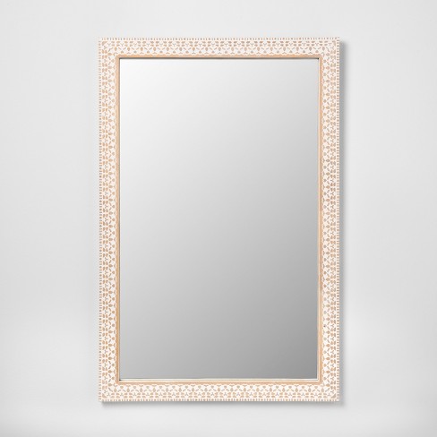 Carved Wood Decorative Wall Mirror Natural Opalhouse Target