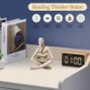 Aoibox Abstract Art Reading Thinker Statue Modern Resin Sculpture Bookshelf Decor for Living Room Office Beige - 3 of 4