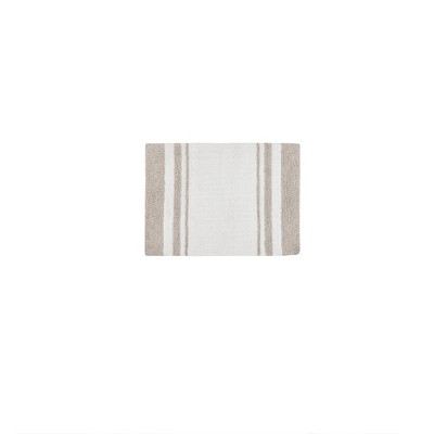 Vynxaria Bath Rugs and Mats - Reversible 20"x30" Striped Comfort with Dual Texture