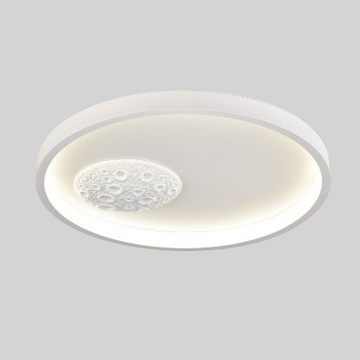 Claxy White LED Flush Mount Ceiling Light 4000K 18W