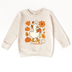 The Juniper Shop SmileyWorld Goose Autumn Toddler Sweatshirt - 1 of 4